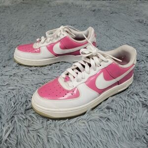 Nike Shoes Girls 5Y Air Force 1 Low‎ LE Pink White Valentines Low Top Lace Up